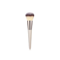 HKM-038739 Champagne Gold Wooden Handle Makeup Brush Set - 7, 9, or 10 Brushes Available