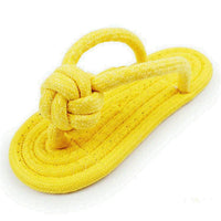 HKM-342483 Multicolor Cotton Rope Woven Pet Slippers for Small Dogs and Cats - Sizes 5.5 to 12.5