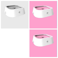 HKM-287955 Slow Water Feeder Pet Fountain - 1.5L Floating Water Bowl with Anti-Overflow Design for Cats and Dogs