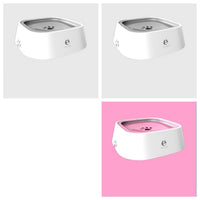 HKM-287955 Slow Water Feeder Pet Fountain - 1.5L Floating Water Bowl with Anti-Overflow Design for Cats and Dogs