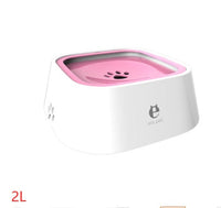 HKM-287955 Slow Water Feeder Pet Fountain - 1.5L Floating Water Bowl with Anti-Overflow Design for Cats and Dogs