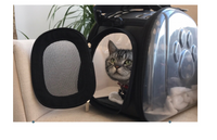 HKM-199379 Transparent Foldable Cat and Dog Backpack with Breathable 4-Sided Design