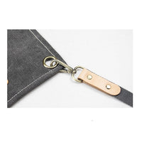 HKM-791315 Customizable Canvas Half Apron for Baking, Cooking, and Barbecue – Multiple Colors Available