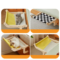 HKM-629139 Hanging Cat Hammock for Windowsill and Balcony – Cozy Nest for Sunbasking Pets