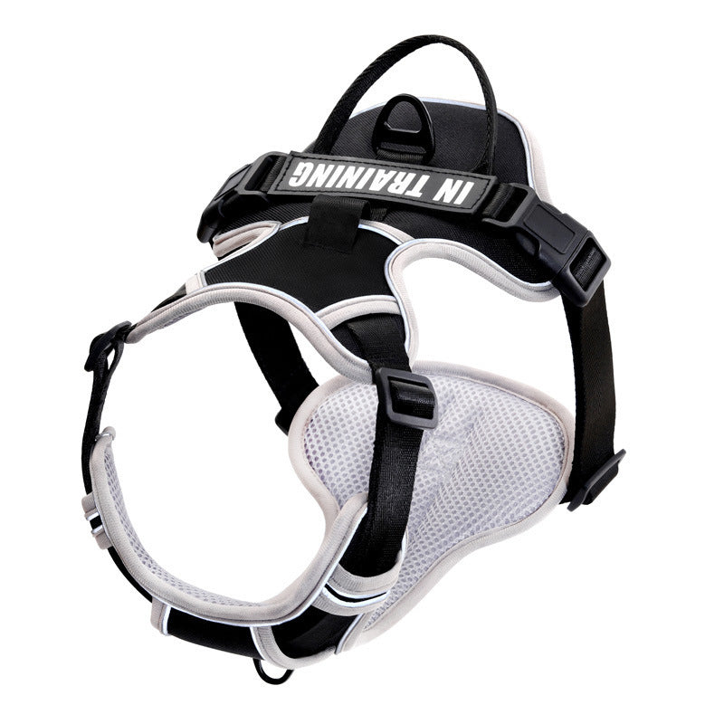 HKM-131731 Reflective Chest Harness for Small to Large Dogs - Adjustable Nylon Strap for Safe Walking
