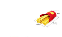 HKM-570707 Interactive French Fries Dog Toy for Sniffing and Training - Red Felt Cloth, Fun Treat Dispenser