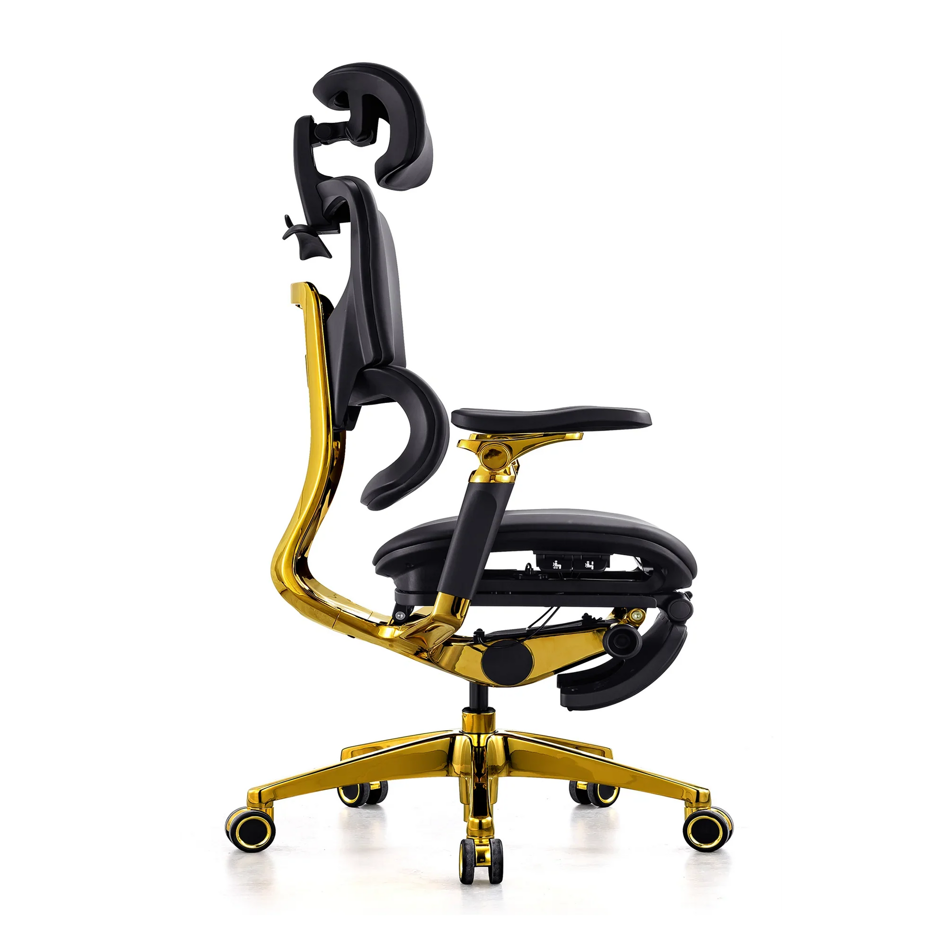 KTX-823059 Ergonomic Black Leather Office Chair with 7D Adjustable Armrests