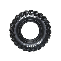 HKM-667859 Durable Rubber Tire Dog Toy for Chewing and Dental Care - 15.5cm Diameter