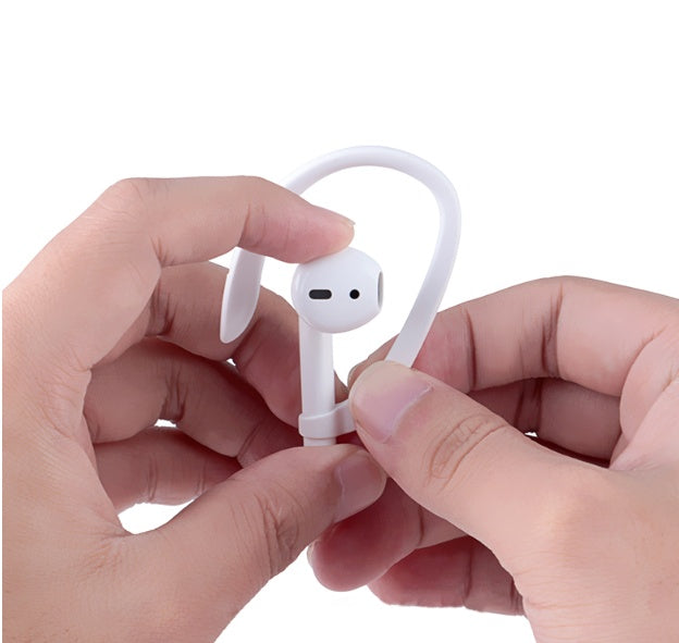 KTX-897363 Silicone Ear Protection Covers for Compatible Ear-Hook Headphones - Available in White, Black, Red, Pink