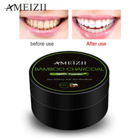 HKM-552467 Bamboo Charcoal Tooth Powder - 30g Food Grade Activated Coconut Shell Charcoal for Whitening and Descaling