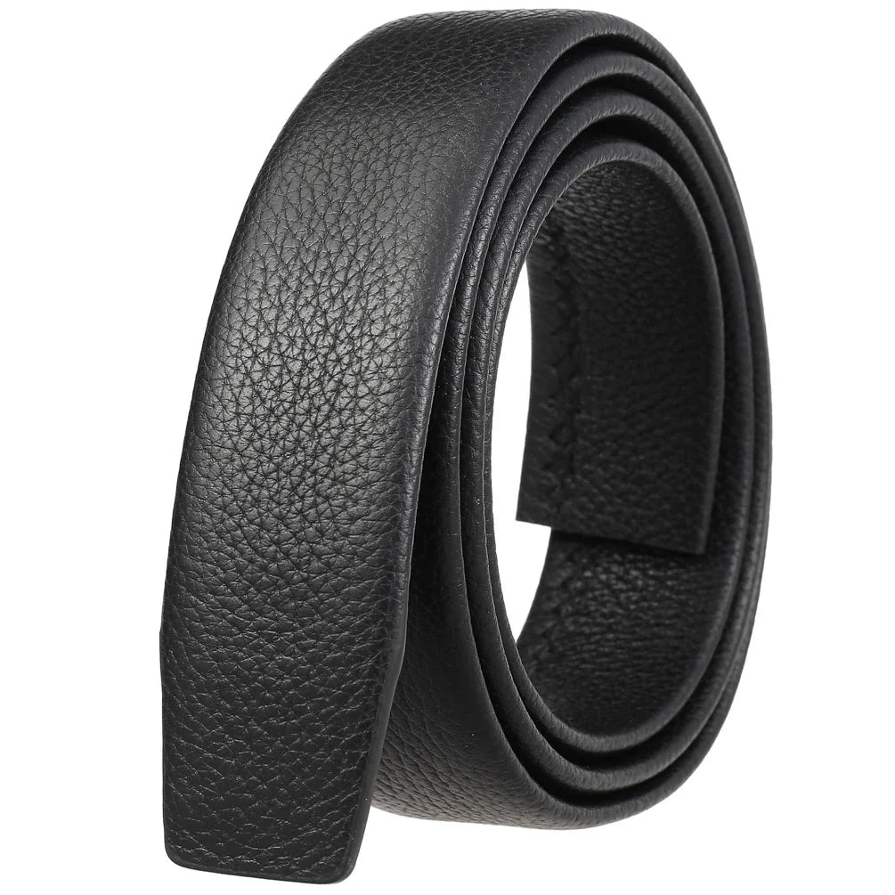 HKM-901203 Double-Sided Cowhide Men's Business Automatic Buckle Belt