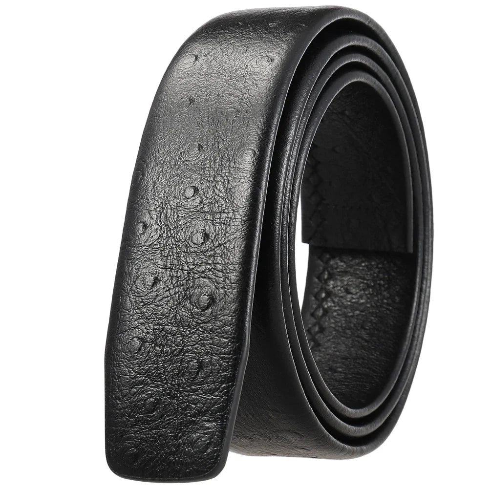HKM-901203 Double-Sided Cowhide Men's Business Automatic Buckle Belt
