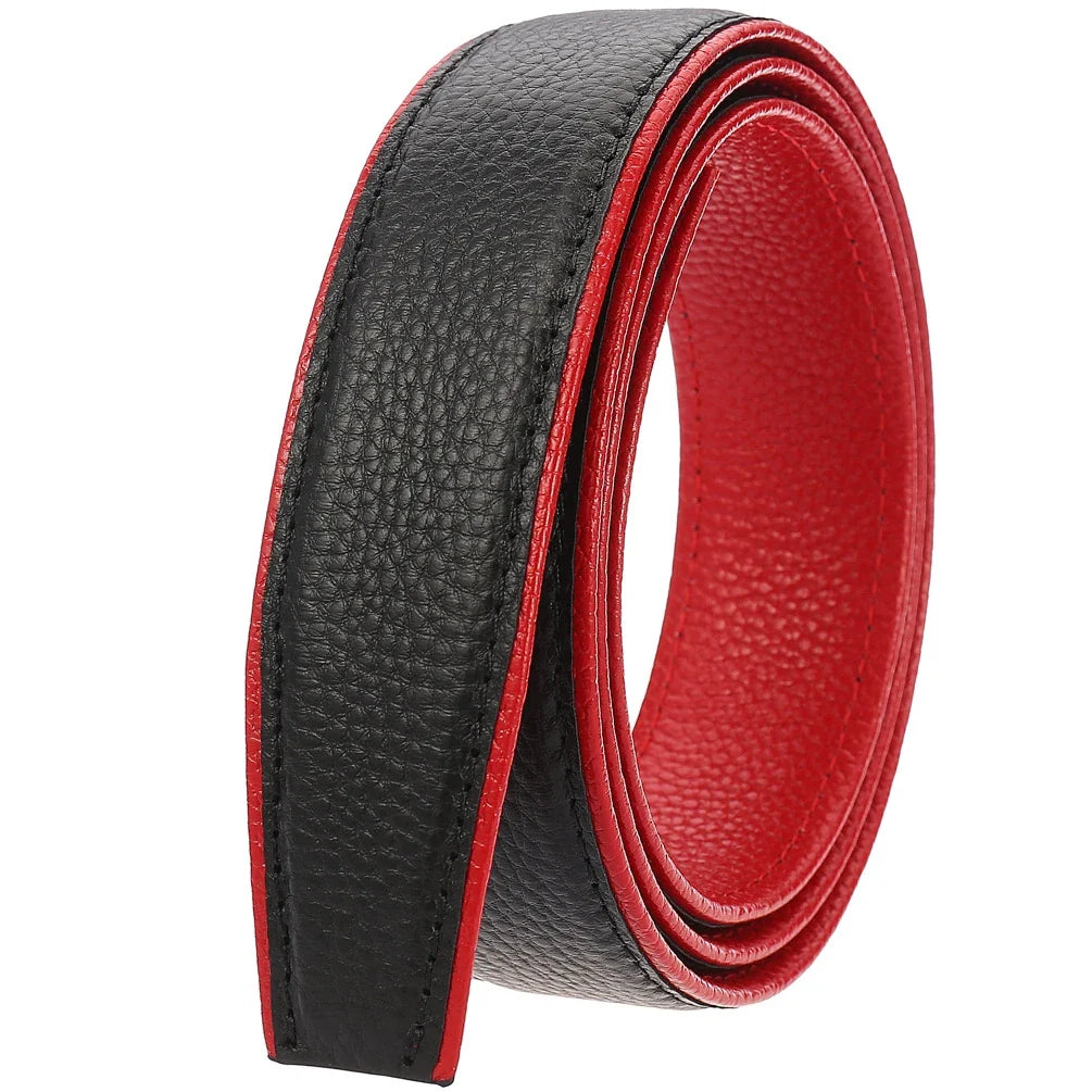 HKM-901203 Double-Sided Cowhide Men's Business Automatic Buckle Belt