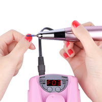 HKM-017235 Portable Rechargeable Nail Polisher and Grinding Machine - 110-240V, ABS, 20W, 30000mAh, 7.3*15.5*1.8CM