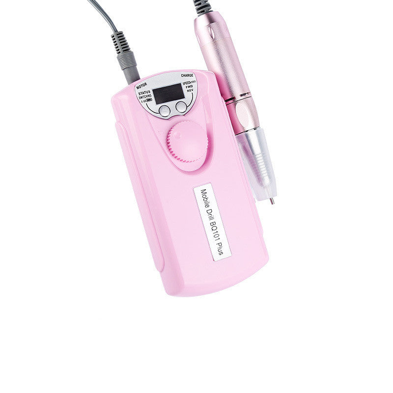 HKM-017235 Portable Rechargeable Nail Polisher and Grinding Machine - 110-240V, ABS, 20W, 30000mAh, 7.3*15.5*1.8CM