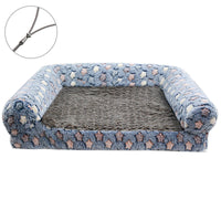 HKM-346579 Removable Washable Cartoon Footprint Pet Sofa Bed in Various Colors and Sizes