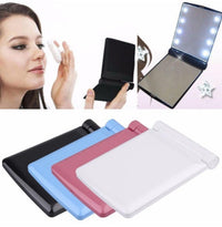 HKM-518547 Portable Folding LED Cosmetic Mirror for Easy Touch-Ups