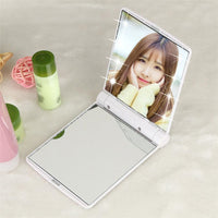 HKM-518547 Portable Folding LED Cosmetic Mirror for Easy Touch-Ups