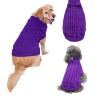 HKM-002835 Cozy Wool Dog Sweater in Various Sizes and Colors