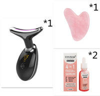 HKM-492883 Electric Neck and Face Beauty Device with Microcurrent and LED Photon Technology for Tightening and Wrinkle Reduction