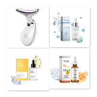 HKM-492883 Electric Neck and Face Beauty Device with Microcurrent and LED Photon Technology for Tightening and Wrinkle Reduction