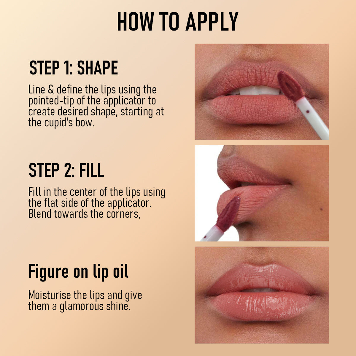 HKM-039699 Double Head Non-Stick Lip Gloss Cup with Dual Application технологии