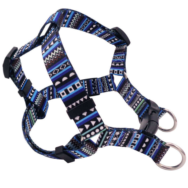 HKM-684499 Bohemian Purple Ethnic Style Chest Strap - Adjustable Polyester Design