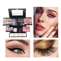 HKM-746771 Matte Eyeshadow Cosmetic Case with Multi-Function Makeup Tray for Diverse Skin Tones