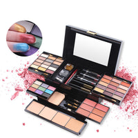 HKM-746771 Matte Eyeshadow Cosmetic Case with Multi-Function Makeup Tray for Diverse Skin Tones