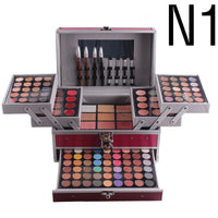 HKM-746771 Matte Eyeshadow Cosmetic Case with Multi-Function Makeup Tray for Diverse Skin Tones