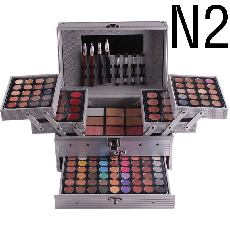 HKM-746771 Matte Eyeshadow Cosmetic Case with Multi-Function Makeup Tray for Diverse Skin Tones