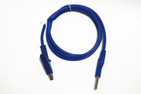HKM-766675 4mm Male to Male Banana Plug Test Lead Cable - 1 Meter Silicone Coated, Pure Copper, 12A Current Capacity