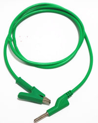 HKM-766675 4mm Male to Male Banana Plug Test Lead Cable - 1 Meter Silicone Coated, Pure Copper, 12A Current Capacity