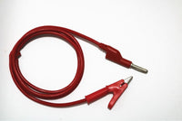 HKM-766675 4mm Male to Male Banana Plug Test Lead Cable - 1 Meter Silicone Coated, Pure Copper, 12A Current Capacity
