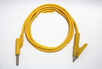HKM-766675 4mm Male to Male Banana Plug Test Lead Cable - 1 Meter Silicone Coated, Pure Copper, 12A Current Capacity
