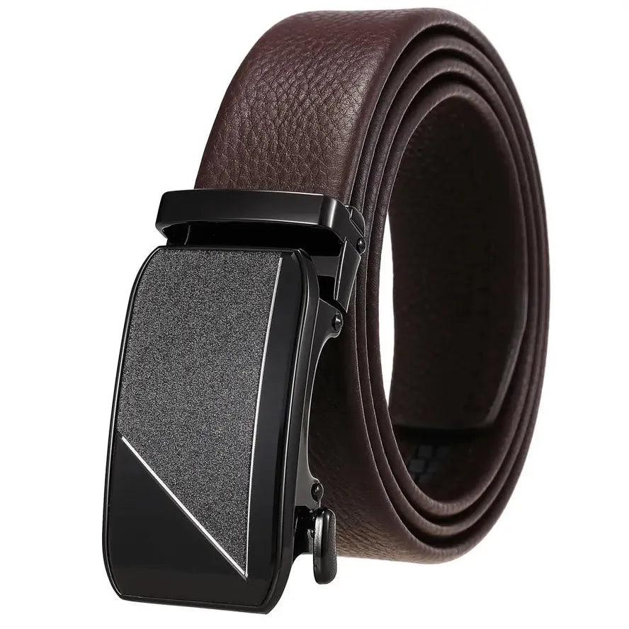 HKM-440147 Genuine Leather Men's Belt with Removable Buckle - Model Ly36-24683-5