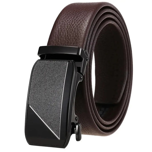 HKM-440147 Genuine Leather Men's Belt with Removable Buckle - Model Ly36-24683-5
