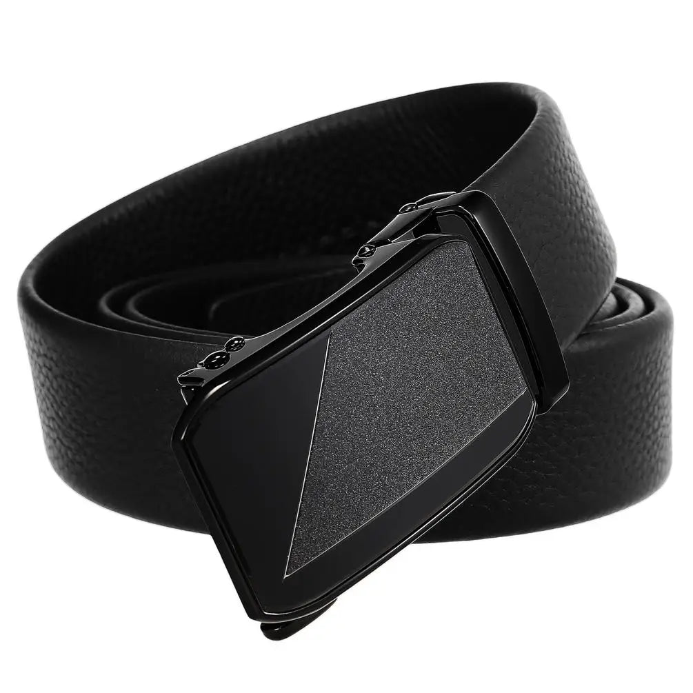 HKM-440147 Genuine Leather Men's Belt with Removable Buckle - Model Ly36-24683-5