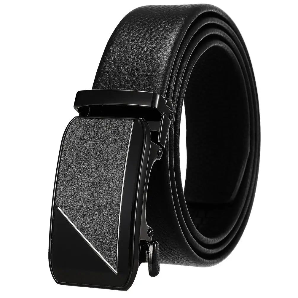 HKM-440147 Genuine Leather Men's Belt with Removable Buckle - Model Ly36-24683-5
