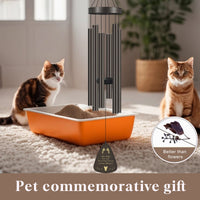 HKM-119827 Pet Memorial Wind Chime for Dogs and Cats – Sympathy Gift for Remembering Your Beloved Pet