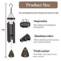HKM-119827 Pet Memorial Wind Chime for Dogs and Cats – Sympathy Gift for Remembering Your Beloved Pet