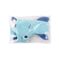 HKM-402259 Hammerhead Shark Shaped Sound Making Toy for Dogs - Durable Polyester Material in Red and Blue