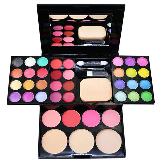 KTX-909459 All-in-One Makeup Gift Set with Eyeshadow Palette, Blush, Bronzer, and Concealer for Natural Looks