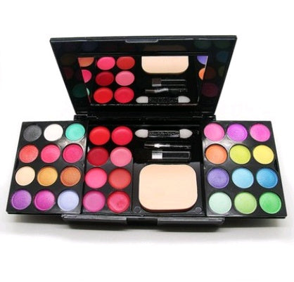 HKM-909459 All-in-One Makeup Gift Set with Eyeshadow Palette, Blush, Bronzer, and Concealer for Natural Looks