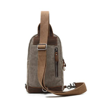 HKM-812115 Retro Men's Multifunctional Canvas Messenger Bag - Durable Waxed Cotton with Leather Accents, Waterproof Design, Large Capacity
