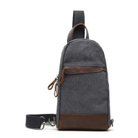 HKM-812115 Retro Men's Multifunctional Canvas Messenger Bag - Durable Waxed Cotton with Leather Accents, Waterproof Design, Large Capacity