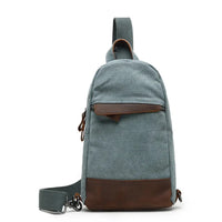HKM-812115 Retro Men's Multifunctional Canvas Messenger Bag - Durable Waxed Cotton with Leather Accents, Waterproof Design, Large Capacity