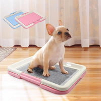 HKM-446355 Dog Toilet Urinal Inducer Blue and Pink 35x47x6cm for Indoor Pet Training