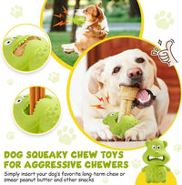 HKM-532179 Durable Natural Rubber Squeaky Dog Toy for Aggressive Chewers - Interactive and Long-Lasting Chew Toy for Medium to Large Dogs
