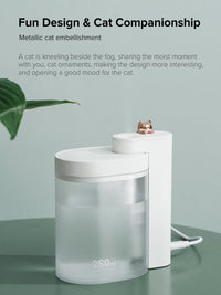 HKM-606675 Mini Compact Humidifier for Home and Office - Ultrasonic Atomizer with Two Modes and Automatic Power-Off